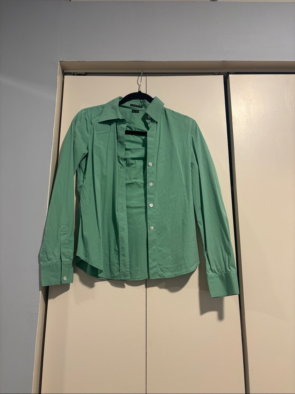 Theory Mint Green Shirt - Women's XS or Petite